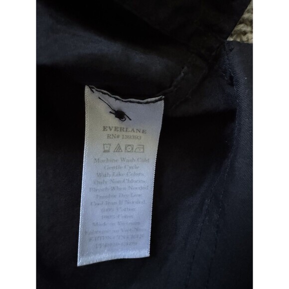 Everlane Casual Classic Cotton Deep V Neck Blouse Size 8 Workwear Top - Picture 6 of 6